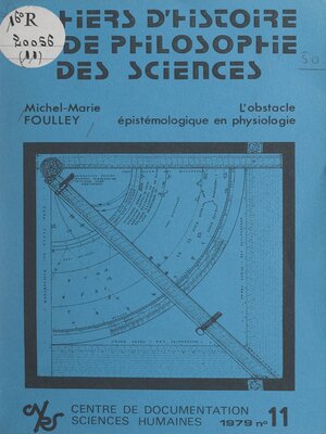 cover image of L'obstacle épistémologique en physiologie